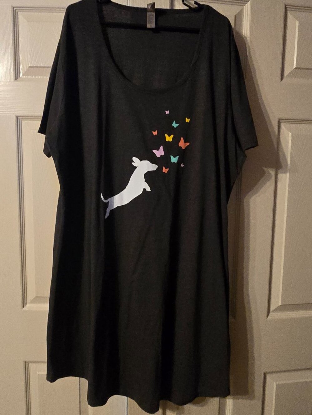 Dachshund print t-shirt dress